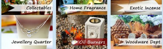 Aromatherapy, Candles, Handmade Soaps, Home Fragrance Products, Gifts, and Collectables such as Buddhas!