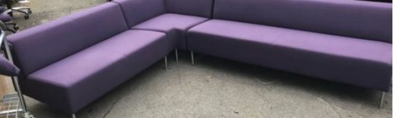 Reception Area Sofa in Purple Colour