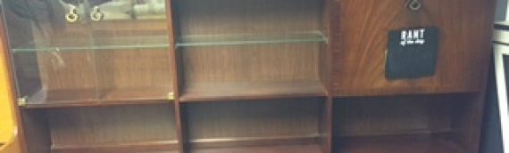 Dark Mahogany Display Dresser