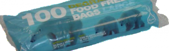 D2W Degradable Food/Freezer Bags (Large)