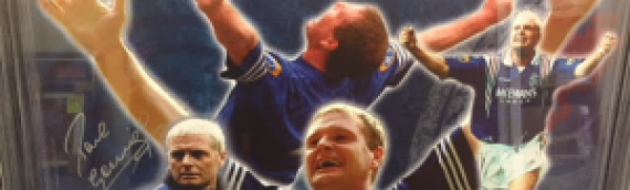 Paul Gascoigne signed memorabilia