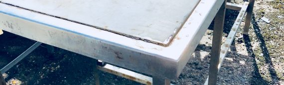 Stainless Steel- 1.5m Marble Top Unit- 6