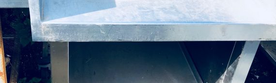 Stainless Steel- Table/Storage- 3 Shelf Unit- 0.8m x 0.55m- 16