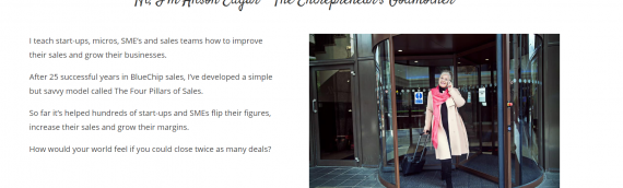 Online Sales Training – By the Award Winning Alison Edgar – The Entrepreneur’s Godmother