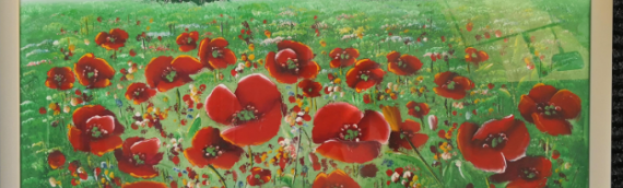 Orignial Painted Poppies